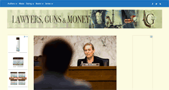 Desktop Screenshot of lawyersgunsmoneyblog.com